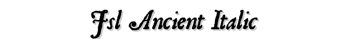 JSL Ancient Italic font